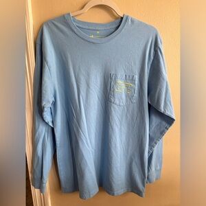 Men’s MEDIUM: Southern Marsh Blue Long Sleeve Men's Shirt